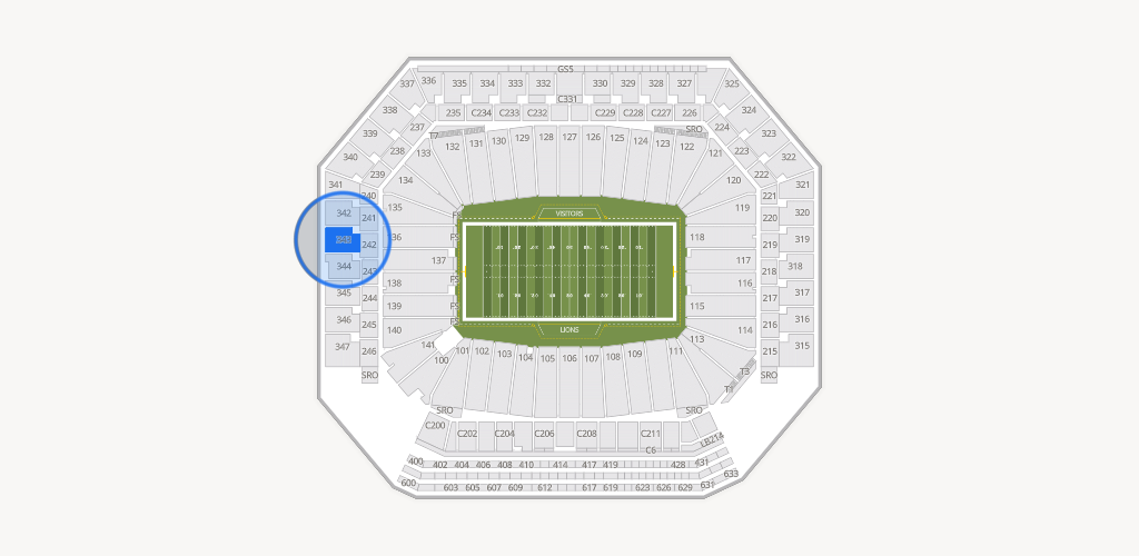 Ford Field Seating Chart