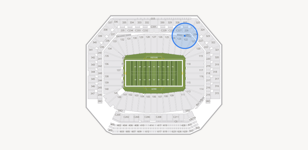 Ford Field Seating Chart