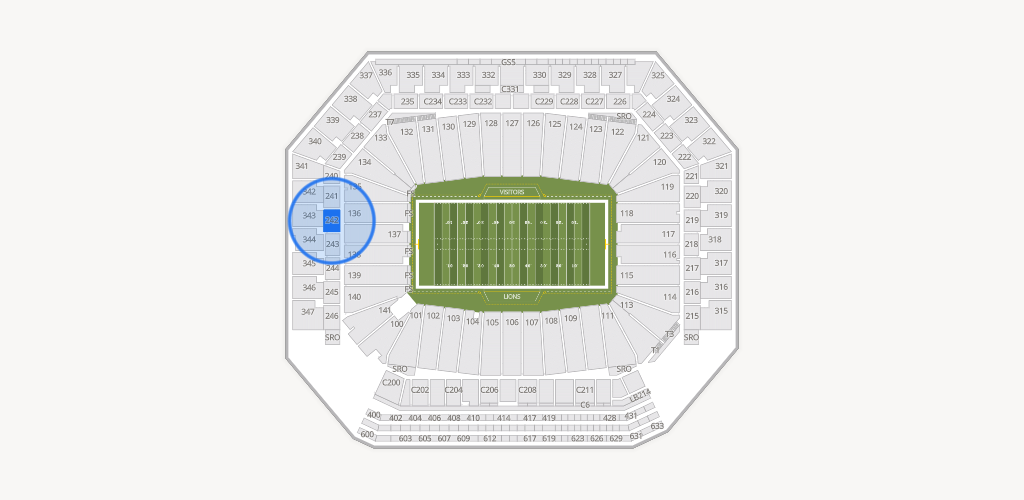 Ford Field Seating Chart