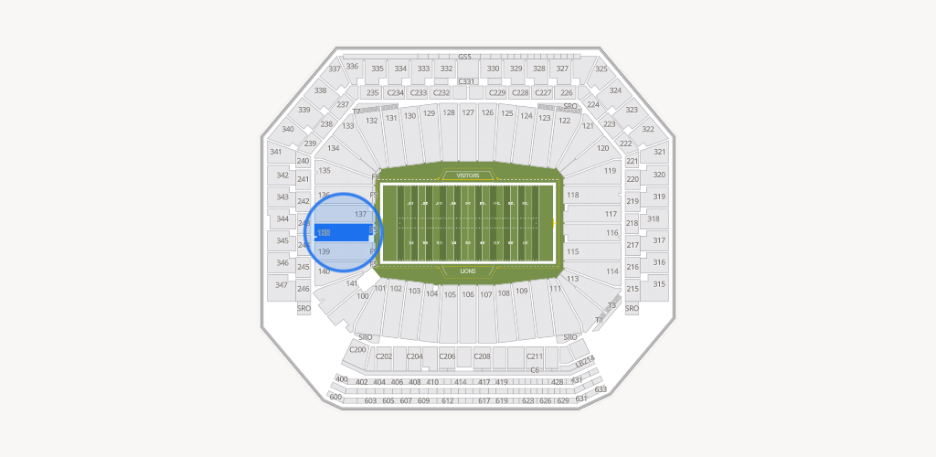 Ford Field Seating Chart