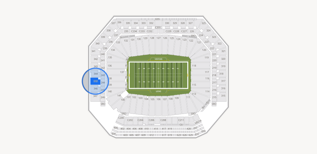 Ford Field Seating Chart