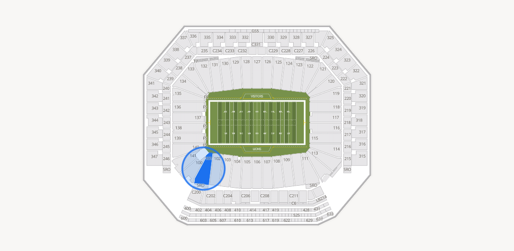 Ford Field Seating Chart