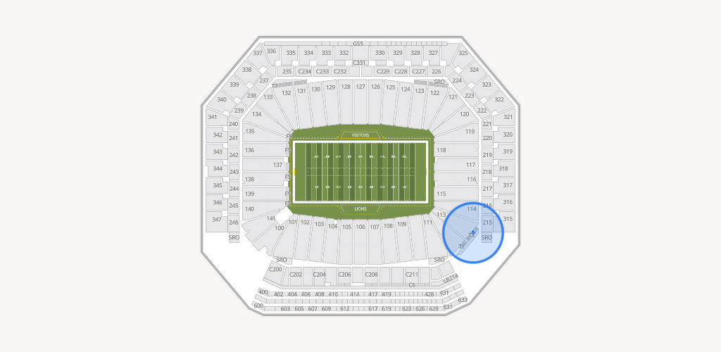 Ford Field Seating Chart