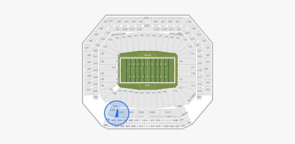 Ford Field Seating Chart