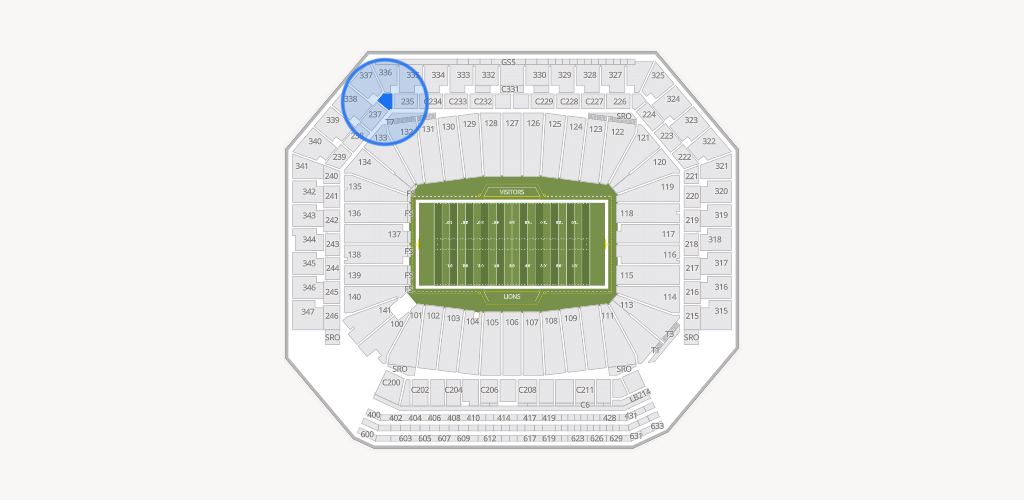 Ford Field Seating Chart