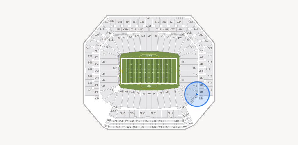 Ford Field Seating Chart