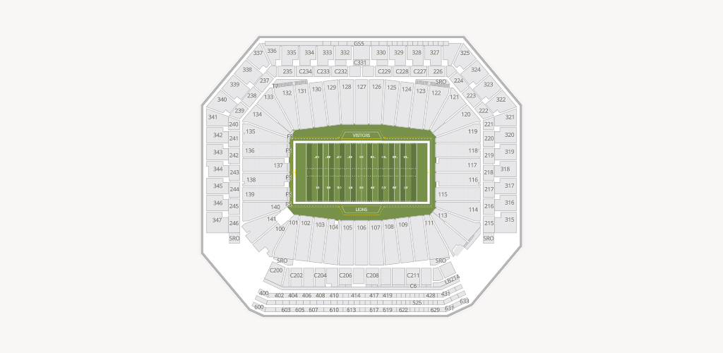 Ford Field Seating Chart