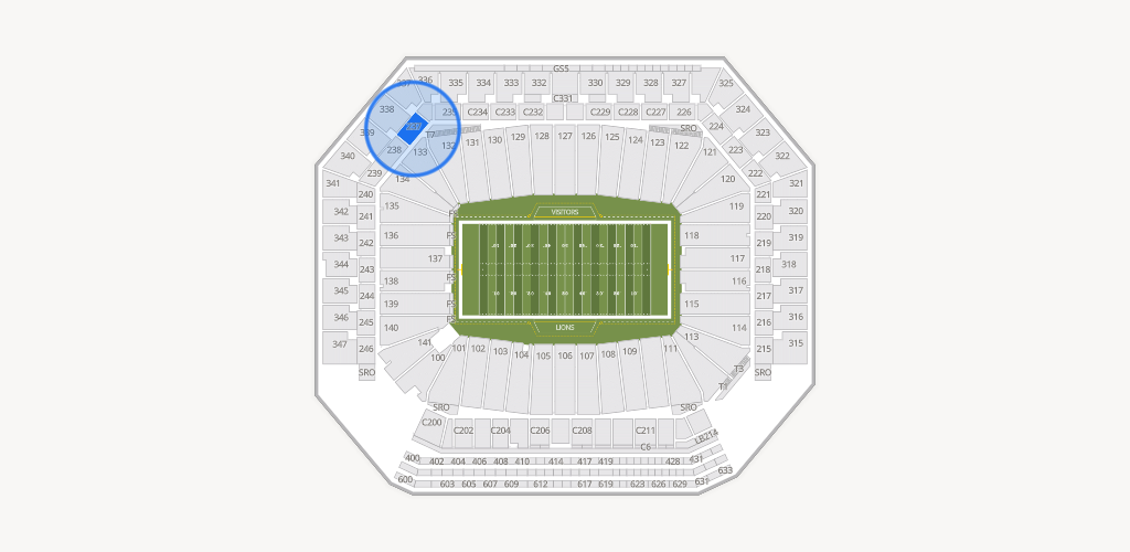 Ford Field Seating Chart
