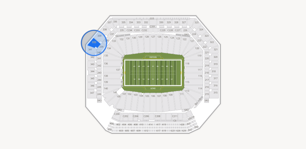 Ford Field Seating Chart