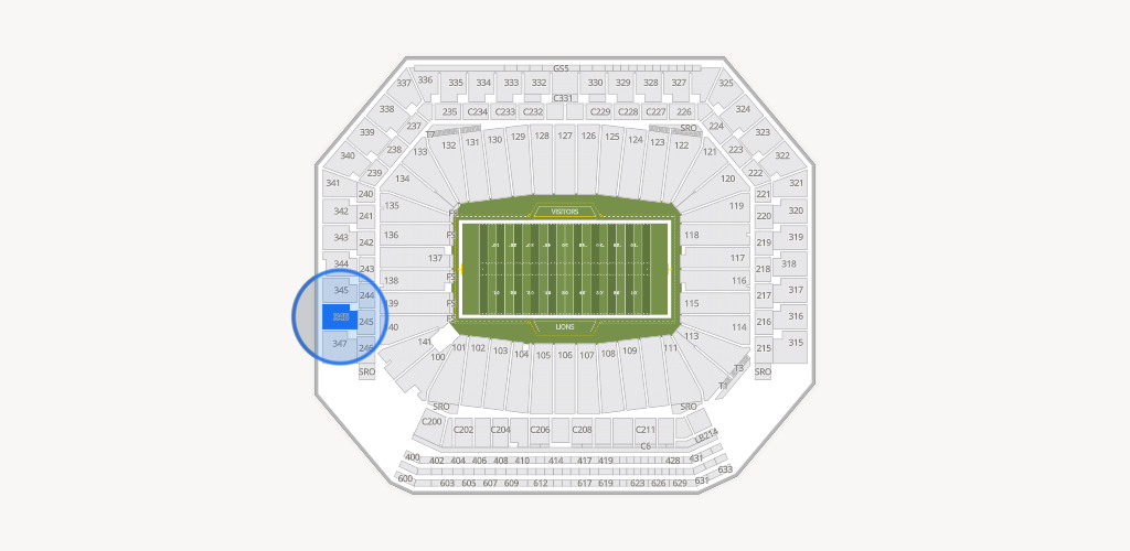 Ford Field Seating Chart