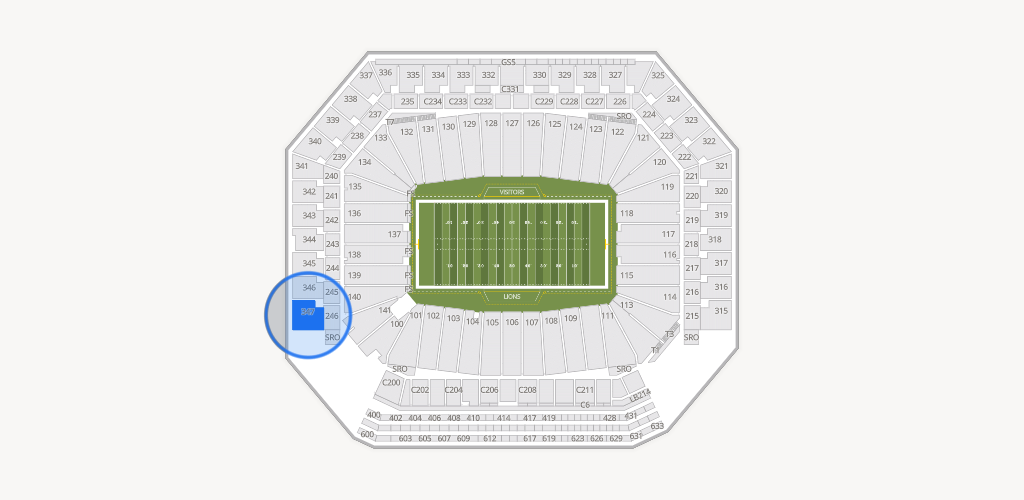 Ford Field Seating Chart