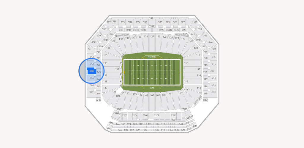 Ford Field Seating Chart