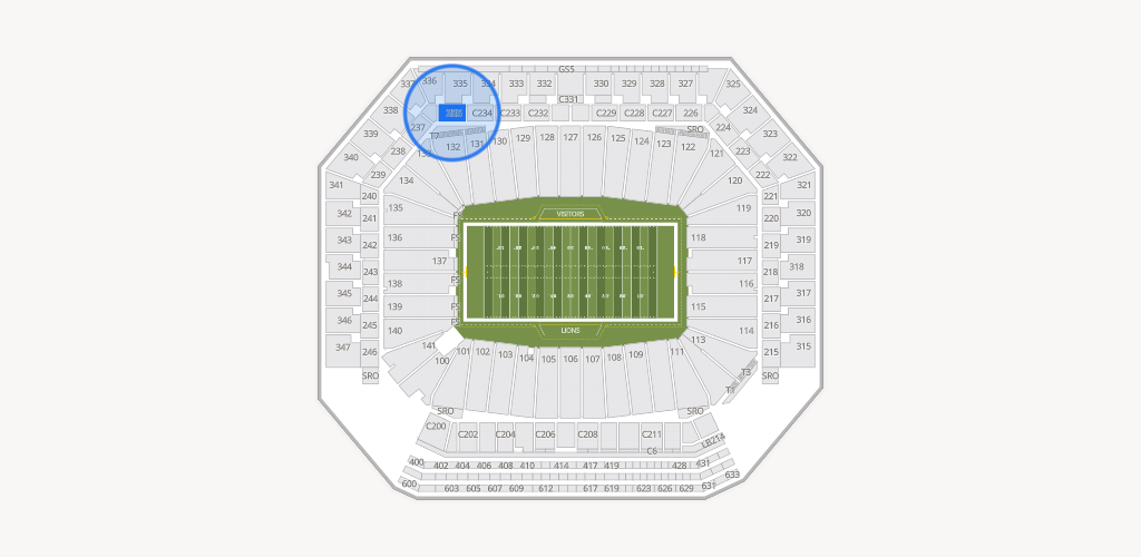 Ford Field Seating Chart