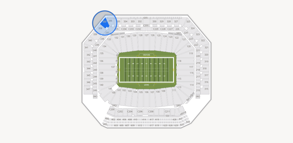 Ford Field Seating Chart