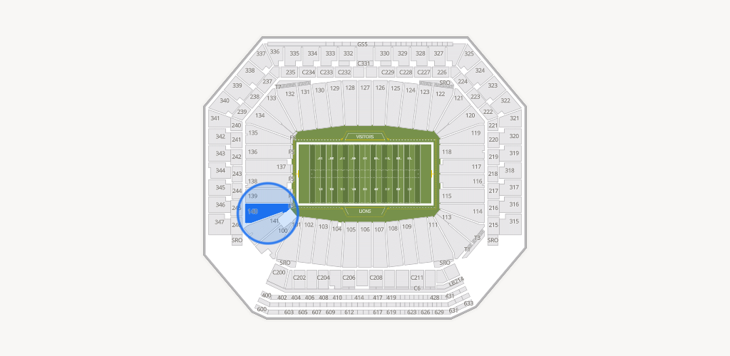 Ford Field Seating Chart