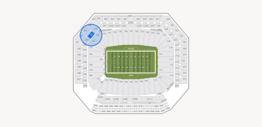 Ford Field Seating Chart