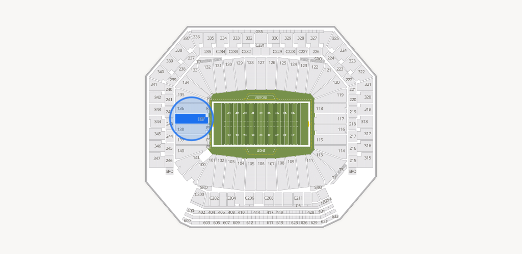 Ford Field Seating Chart