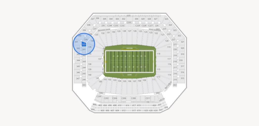 Ford Field Seating Chart