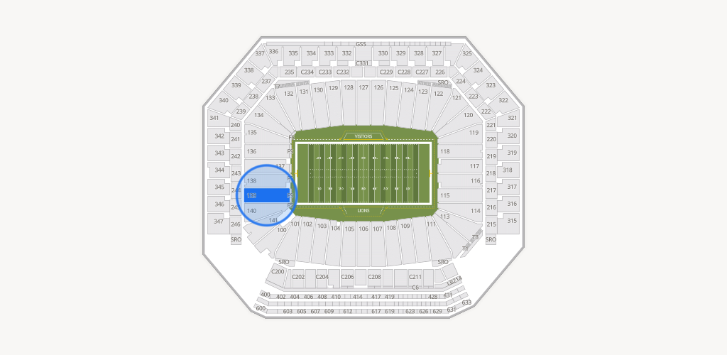 Ford Field Seating Chart