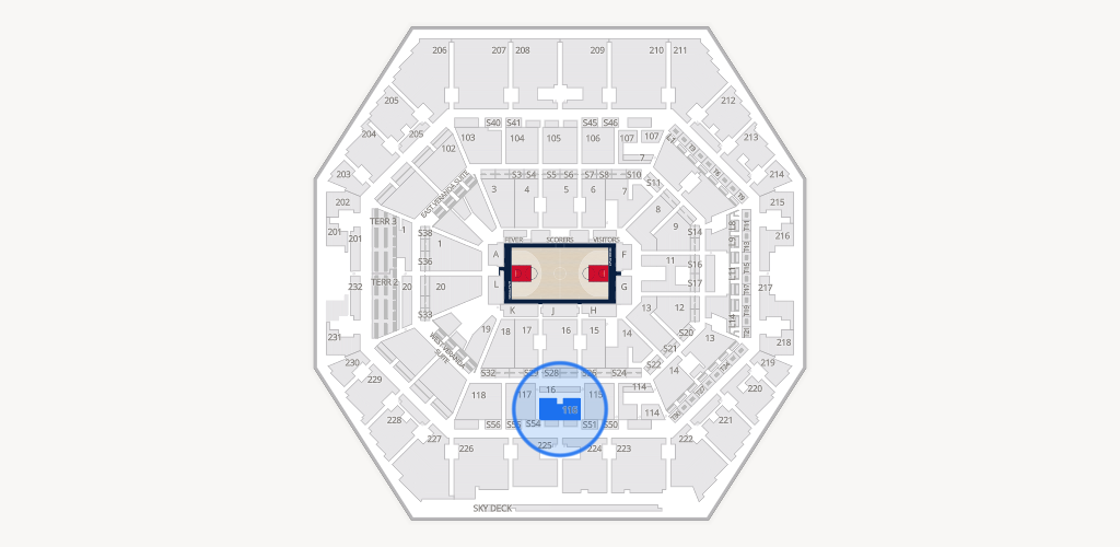 Gainbridge Fieldhouse Seating Chart