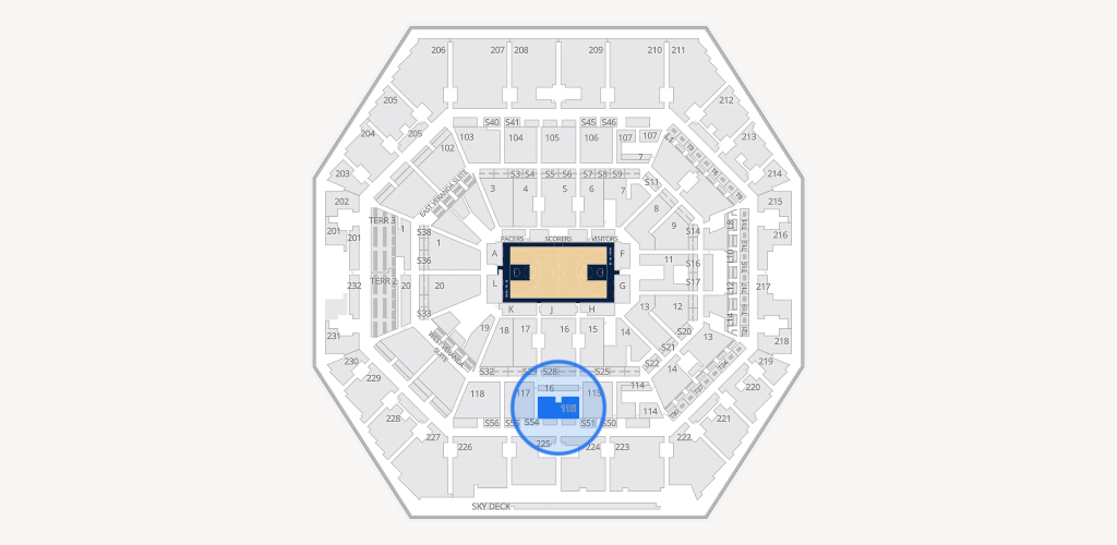 Gainbridge Fieldhouse Seating Chart