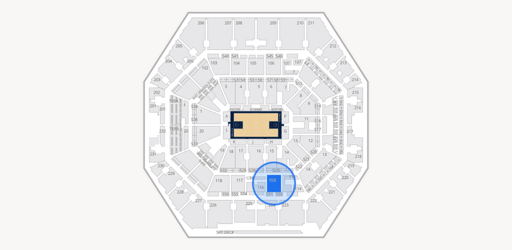 Gainbridge Fieldhouse Seating Chart