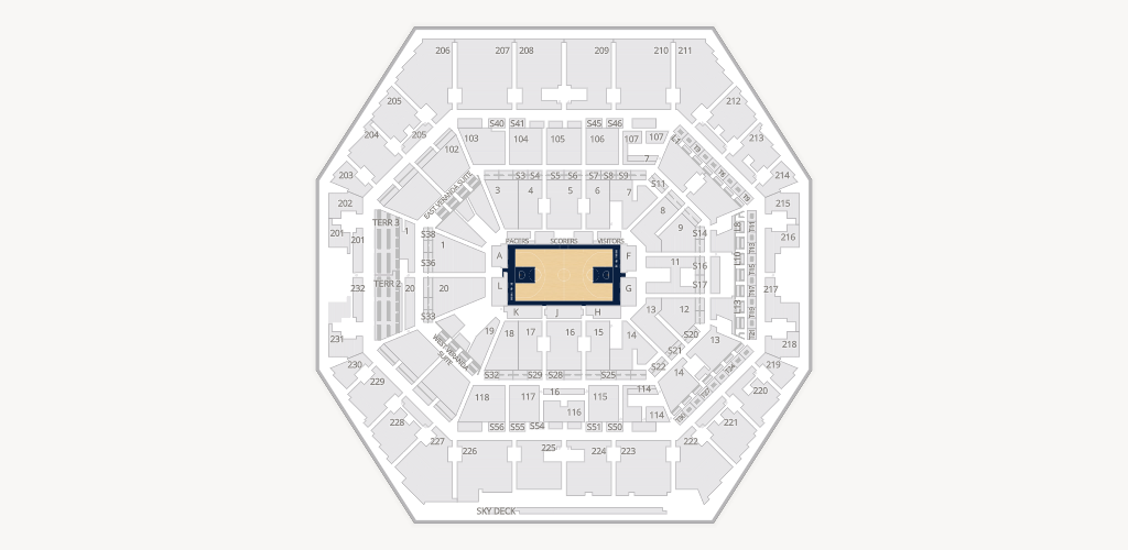 Gainbridge Fieldhouse Seating Chart
