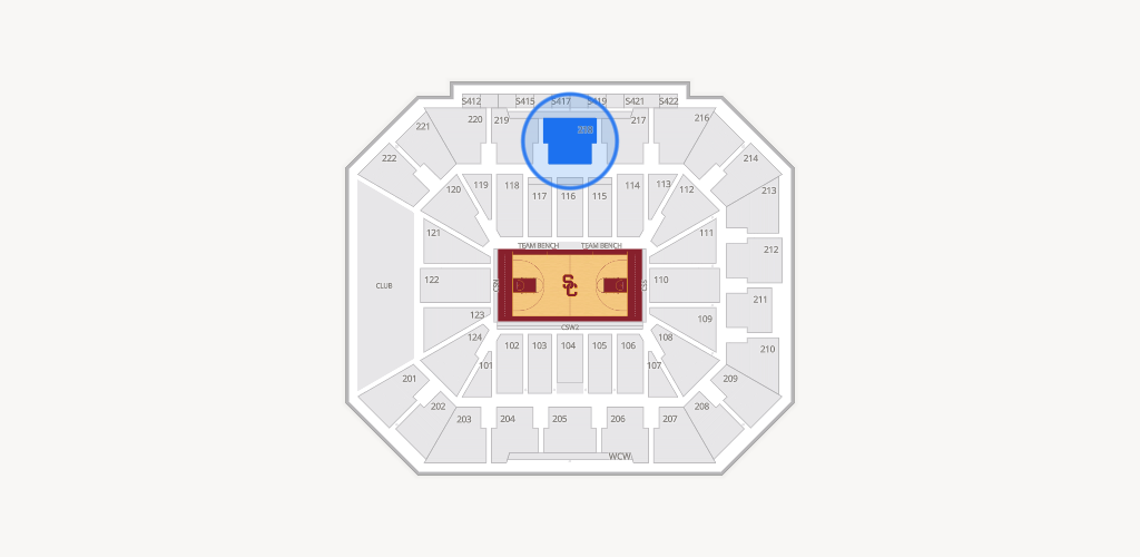 Galen Center Seating Chart