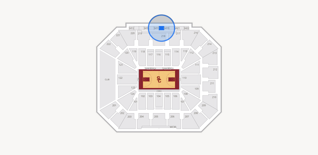 Galen Center Seating Chart