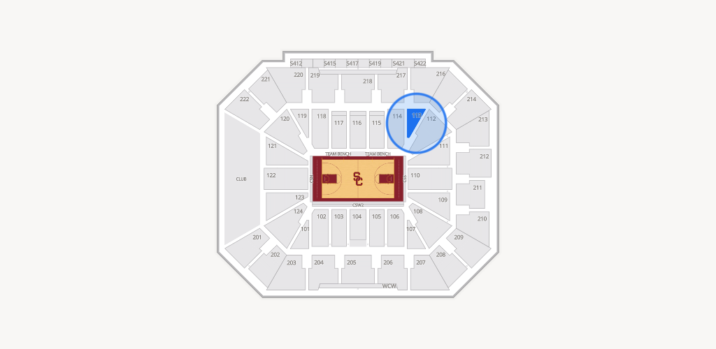 Galen Center Seating Chart