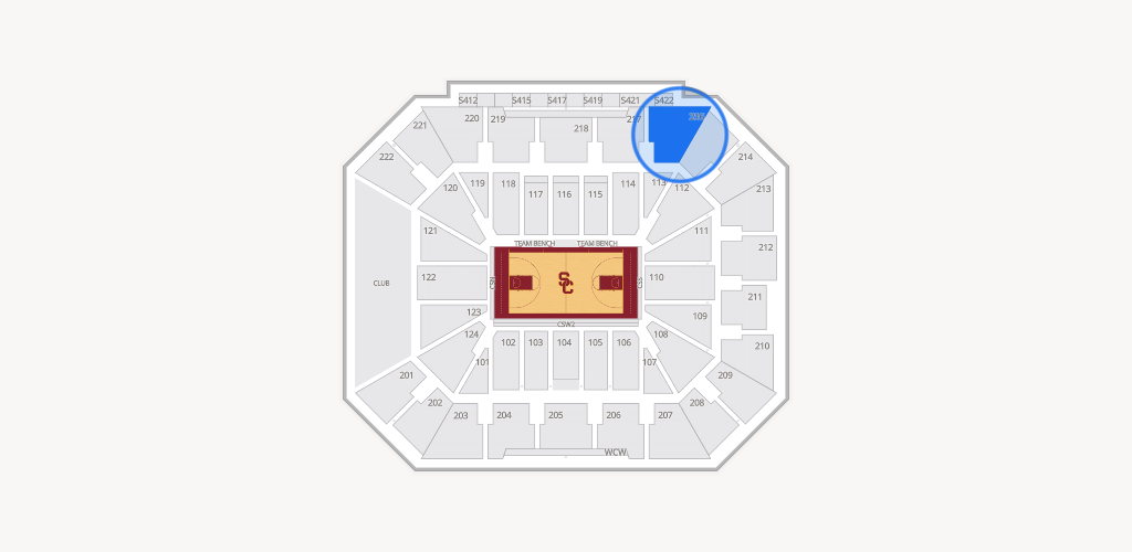 Galen Center Seating Chart