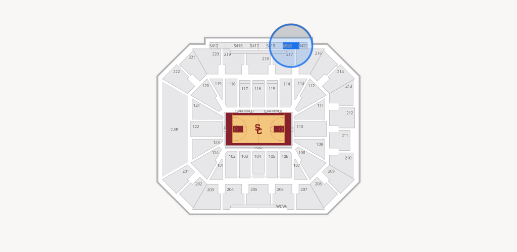 Galen Center Seating Chart