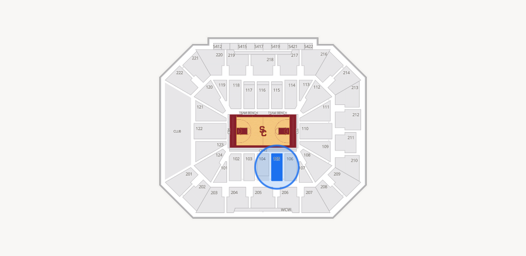 Galen Center Seating Chart