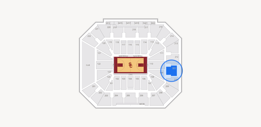 Galen Center Seating Chart