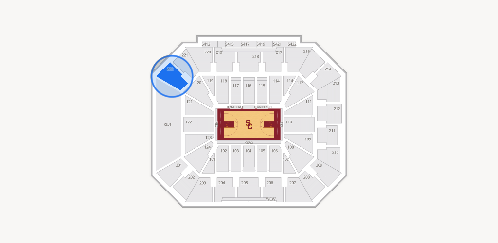 Galen Center Seating Chart