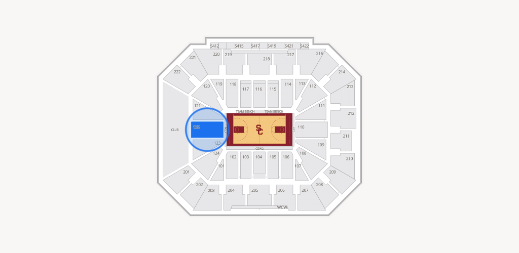 Galen Center Seating Chart