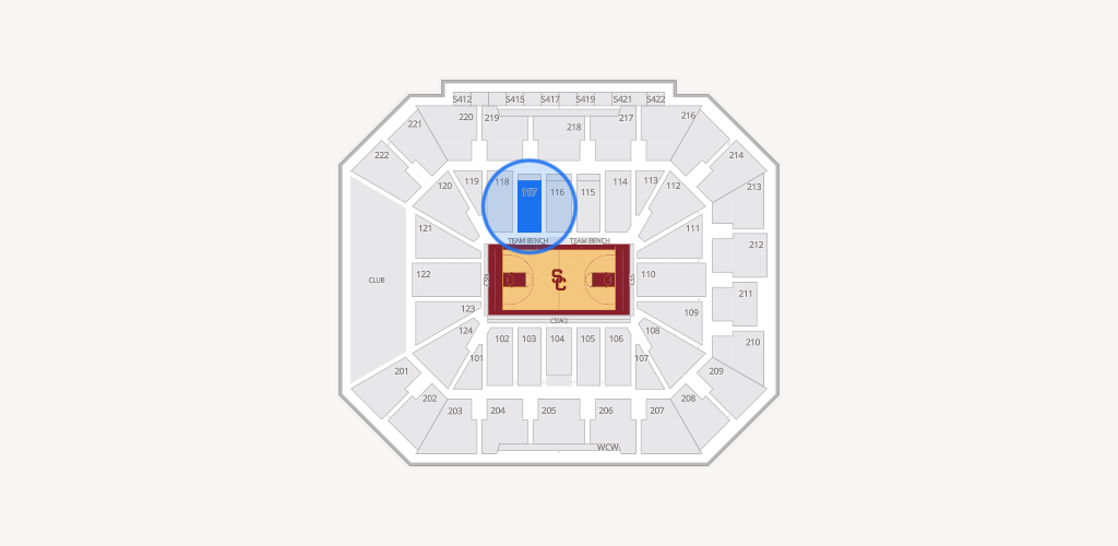 Galen Center Seating Chart