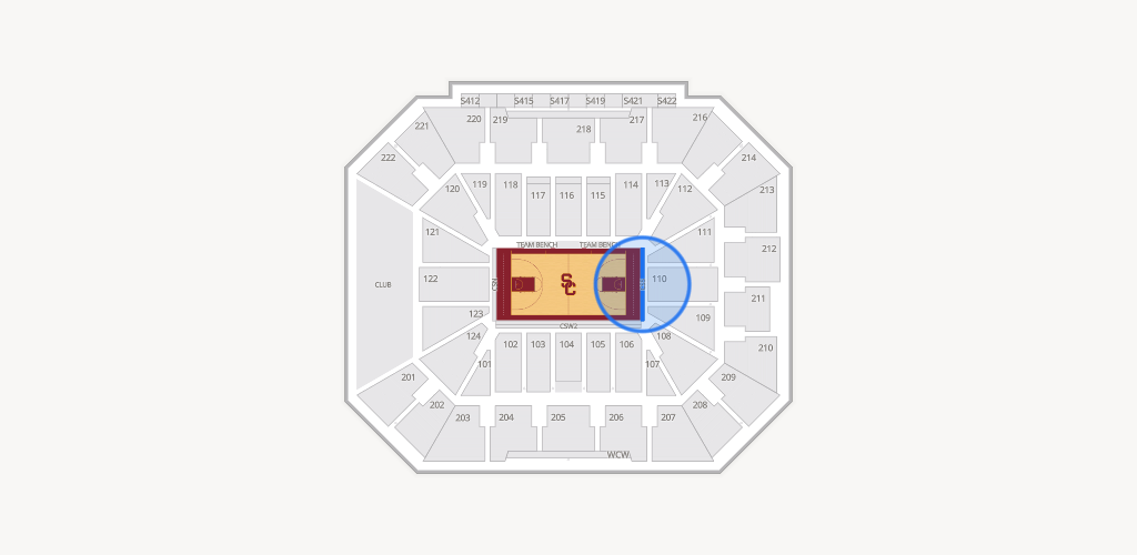Galen Center Seating Chart