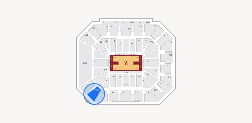 Galen Center Seating Chart