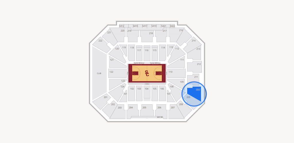 Galen Center Seating Chart
