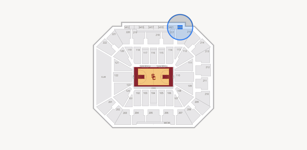 Galen Center Seating Chart