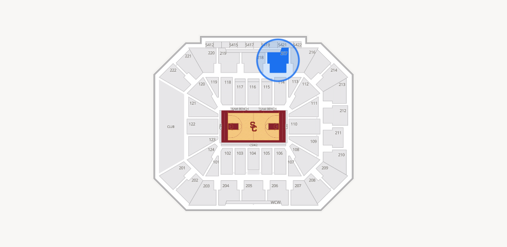Galen Center Seating Chart