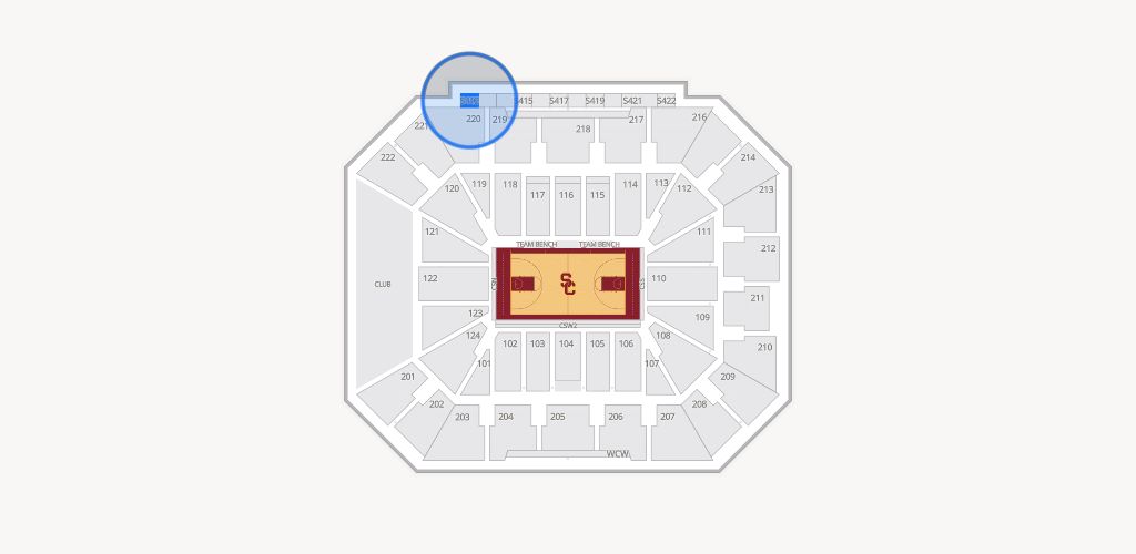 Galen Center Seating Chart
