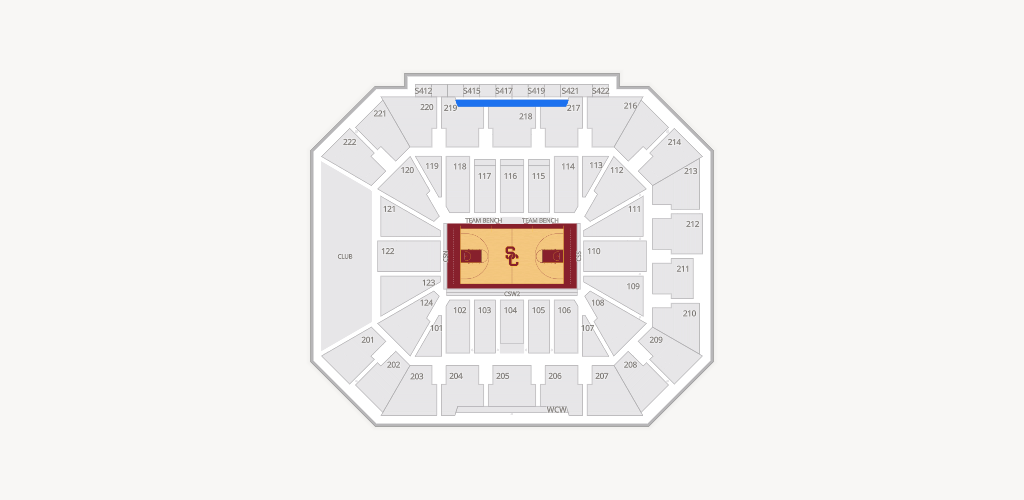 Galen Center Seating Chart