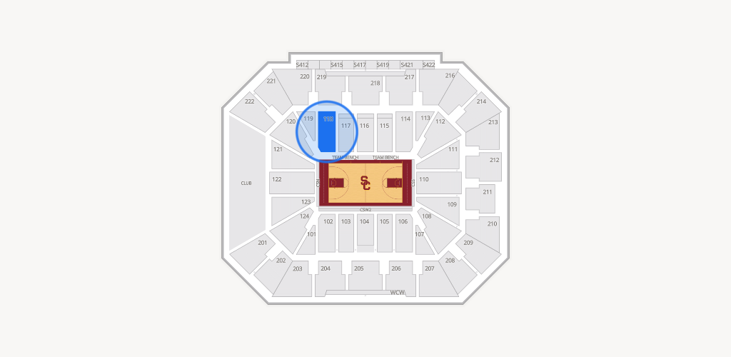 Galen Center Seating Chart