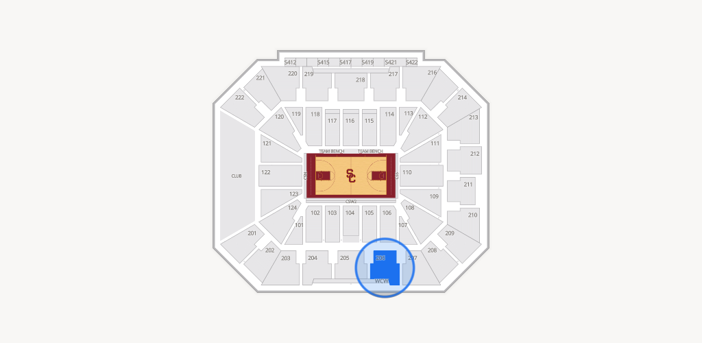 Galen Center Seating Chart