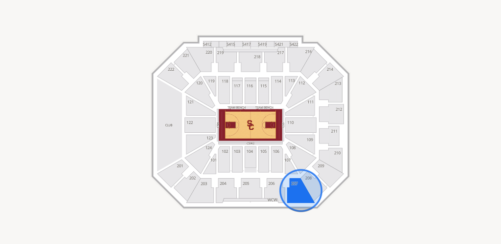 Galen Center Seating Chart