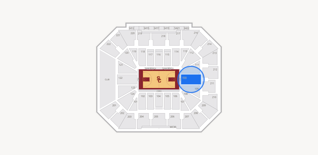 Galen Center Seating Chart