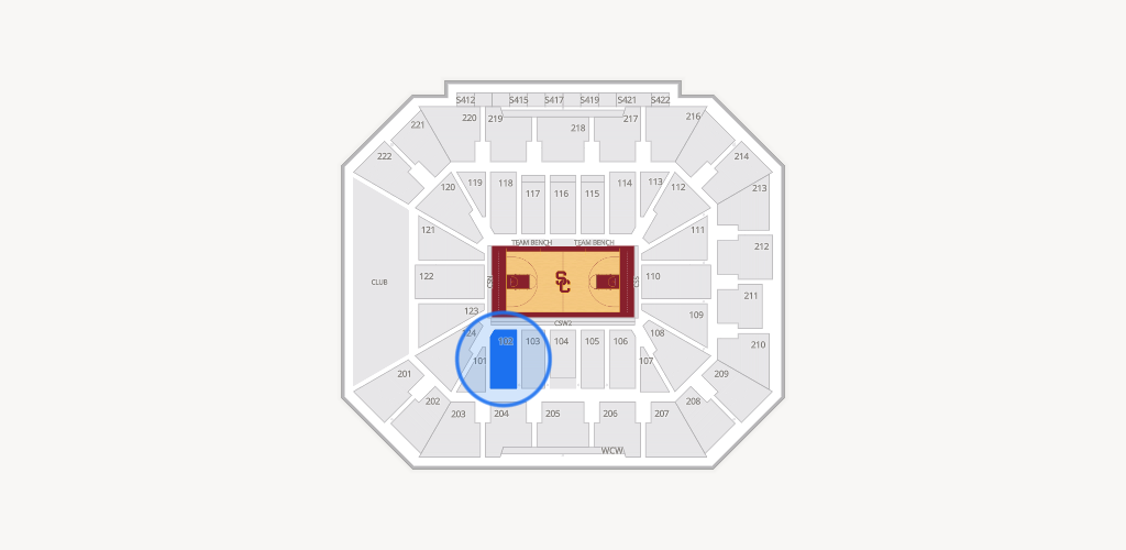 Galen Center Seating Chart