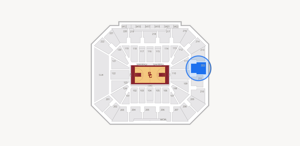 Galen Center Seating Chart
